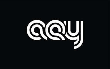 AEY Creative Unique Modern Letter Logo Design. Stylized logo featuring a unique letter design, presenting abstract minimalist aesthetics and modern appeal.