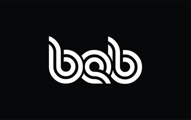 BEB Creative Unique Modern Letter Logo Design. Stylized logo featuring a unique letter design, presenting abstract minimalist aesthetics and modern appeal.