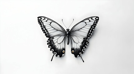Obraz premium butterfly drawing monarch illustration