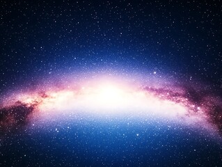 Fototapeta premium Dazzling galaxy featuring stars and a bright light illuminating the darkness of space