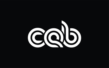 CEB Creative Unique Modern Letter Logo Design. Stylized logo featuring a unique letter design, presenting abstract minimalist aesthetics and modern appeal.