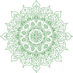 Beautiful Mandala Art and Vector Mandala Design Image.