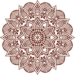 Beautiful Mandala Art and Vector Mandala Design Image.