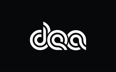 DEA Creative Unique Modern Letter Logo Design. Stylized logo featuring a unique letter design, presenting abstract minimalist aesthetics and modern appeal.