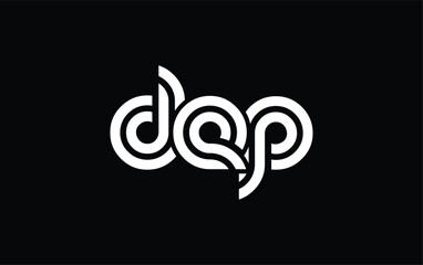 Obraz premium DEP Creative Unique Modern Letter Logo Design. Stylized logo featuring a unique letter design, presenting abstract minimalist aesthetics and modern appeal.