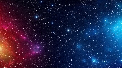 Fototapeta premium Colorful galaxy filled with stars creating a stunning cosmic landscape in the depths of space