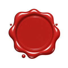 red wax seal, empty red wax seal
