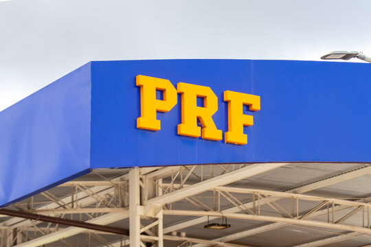 Sign at the base of the Brazilian federal highway police.