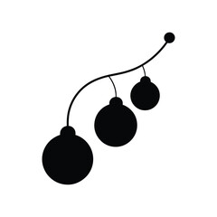 set of christmas balls