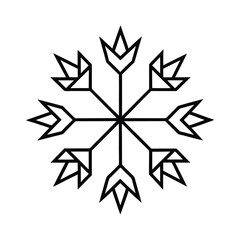 snowflake vector illustration