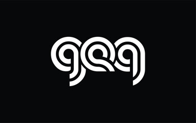 GEQ Creative Unique Modern Letter Logo Design. Stylized logo featuring a unique letter design, presenting abstract minimalist aesthetics and modern appeal.