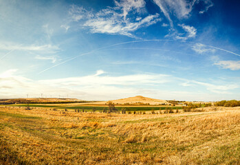 Obraz premium Flint Hills in Gold