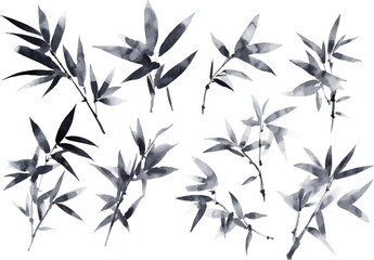 seamless pattern with bamboo