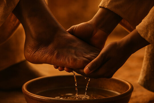 A moment of sacred service: washing another&rsquo;s feet in devotion