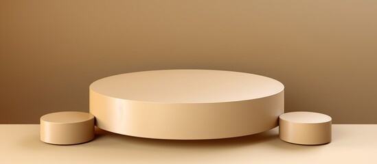 Minimalist Beige Display Pedestal