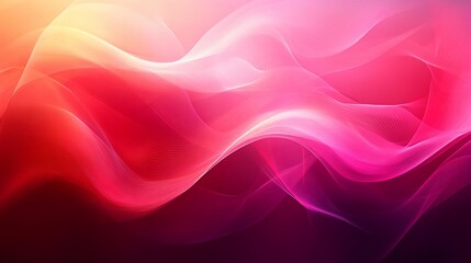 Obraz premium Elegant Pink and Orange Abstract Flowing Background Design for Creative Use