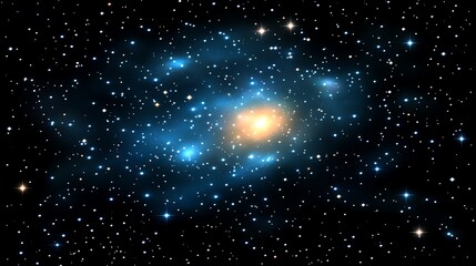 Spectacular pleaides nebula showcasing its bright stars and ethereal glow against the night sky