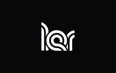 LER Creative Unique Modern Letter Logo Design. Stylized logo featuring a unique letter design, presenting abstract minimalist aesthetics and modern appeal.
