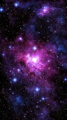 Fototapeta premium Enigmatic galactic nebula capturing the imagination with its colorful gas clouds and stars in space