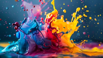 A splash of color, Generative AI illustrations.