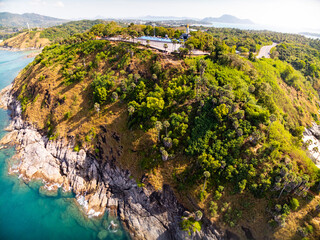 Beautiful seashore nature landscape in phuket Thailand,Amazing landscape waves crashing on rock in...