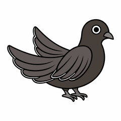dove-silhouette-vector-and-black-and-white-drawing 