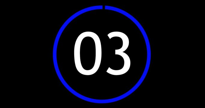 4K 3 Seconds Countdown Timer