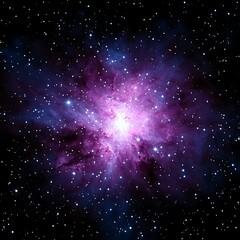 Fototapeta premium The tara nebula displaying an incredible array of colors and cosmic phenomena in the night sky