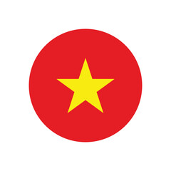 vietnam flag button