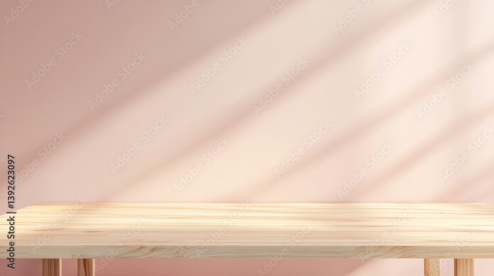 Poster wide uncluttered workspace design with focus on minimalism offering ample copy space for text overla