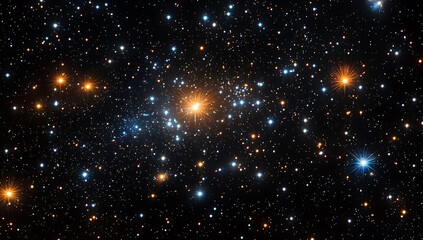 Fototapeta premium Celestial Symphony Star Cluster in Deep Space.