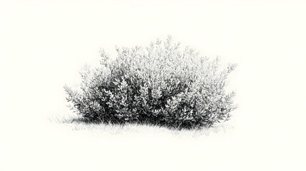 Fototapeta premium drawing bushes illustration