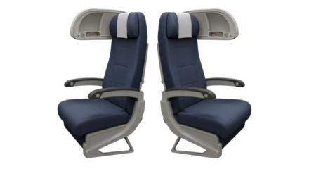 Isolated Airplane Seats