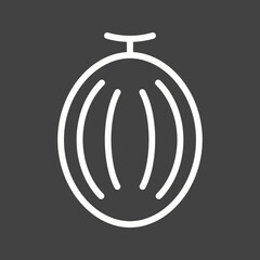 Melon icon vector image. Suitable for mobile apps, web apps and print media.