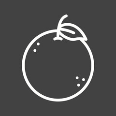 Orange icon vector image. Suitable for mobile apps, web apps and print media.