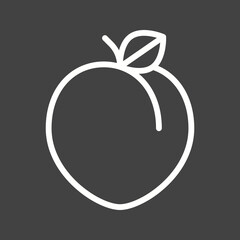 Plum icon vector image. Suitable for mobile apps, web apps and print media.