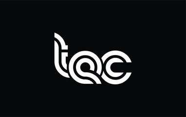 TEC Creative Unique Modern Letter Logo Design. Stylized logo featuring a unique letter design, presenting abstract minimalist aesthetics and modern appeal.