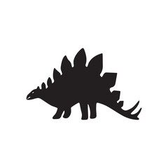 stegosaurus dinosaur, dinosaur silhouette image © Fajar