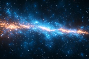 Obraz premium Cosmic Nebula Celestial River of Light.