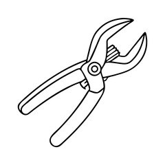 pruning shears icon, pruning shears vector illustration-simple illustration of pruning shears, perfect for pruning shears logos and icons