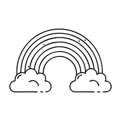Fototapeta premium rainbow icon, rainbow vector illustration-simple illustration of rainbow, perfect for rainbow logos and icons