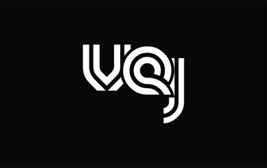 VEJ Creative Unique Modern Letter Logo Design. Stylized logo featuring a unique letter design, presenting abstract minimalist aesthetics and modern appeal.