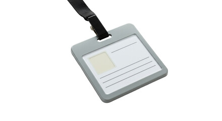 Isolated ID Card Badge