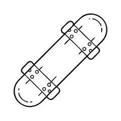 skateboard icon, skateboard vector illustration-simple illustration of skateboard, perfect for skateboard logos and icons