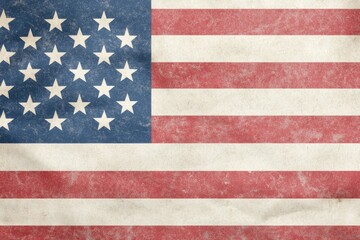 Obraz premium close-up of usa flag emphasizing its stars and stripes in clean minimalistic and iconic way