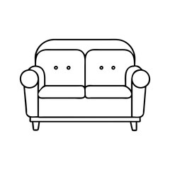sofa icon, sofa vector illustration-simple illustration of sofa, perfect for sofa logos and icons