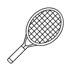 tennis racket icon, tennis racket vector illustration-simple illustration of tennis racket, perfect for tennis racket logos and icons