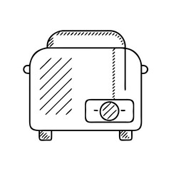 toaster icon, toaster vector illustration-simple illustration of toaster, perfect for toaster logos and icons