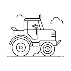 tractor icon, tractor vector illustration-simple illustration of tractor, perfect for tractor logos and icons