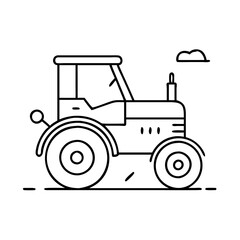 tractor icon, tractor vector illustration-simple illustration of tractor, perfect for tractor logos and icons